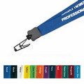 1" Cotton Lanyard w/ Bulldog Clip (1 Color)